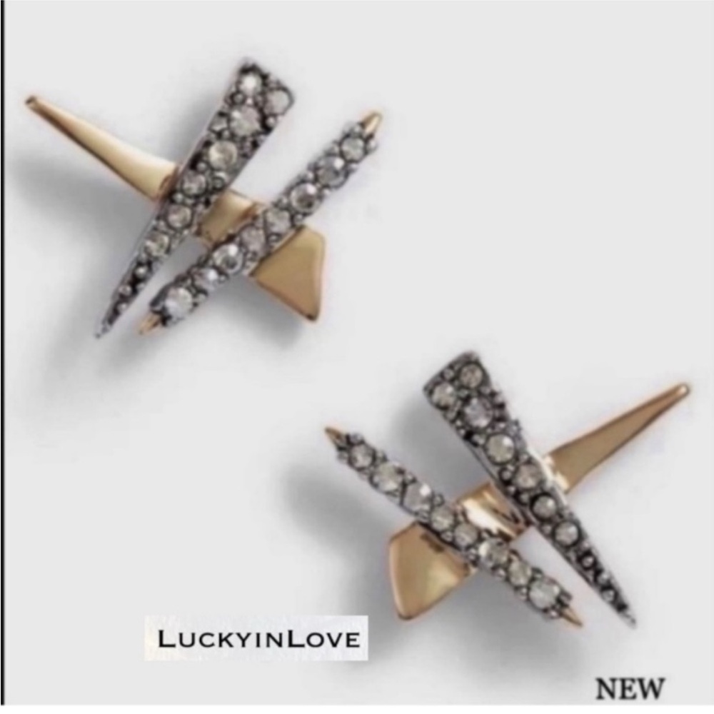 ALEXIS BITTAR • Crystal
Brutalist Plaid Post Stud Earrings